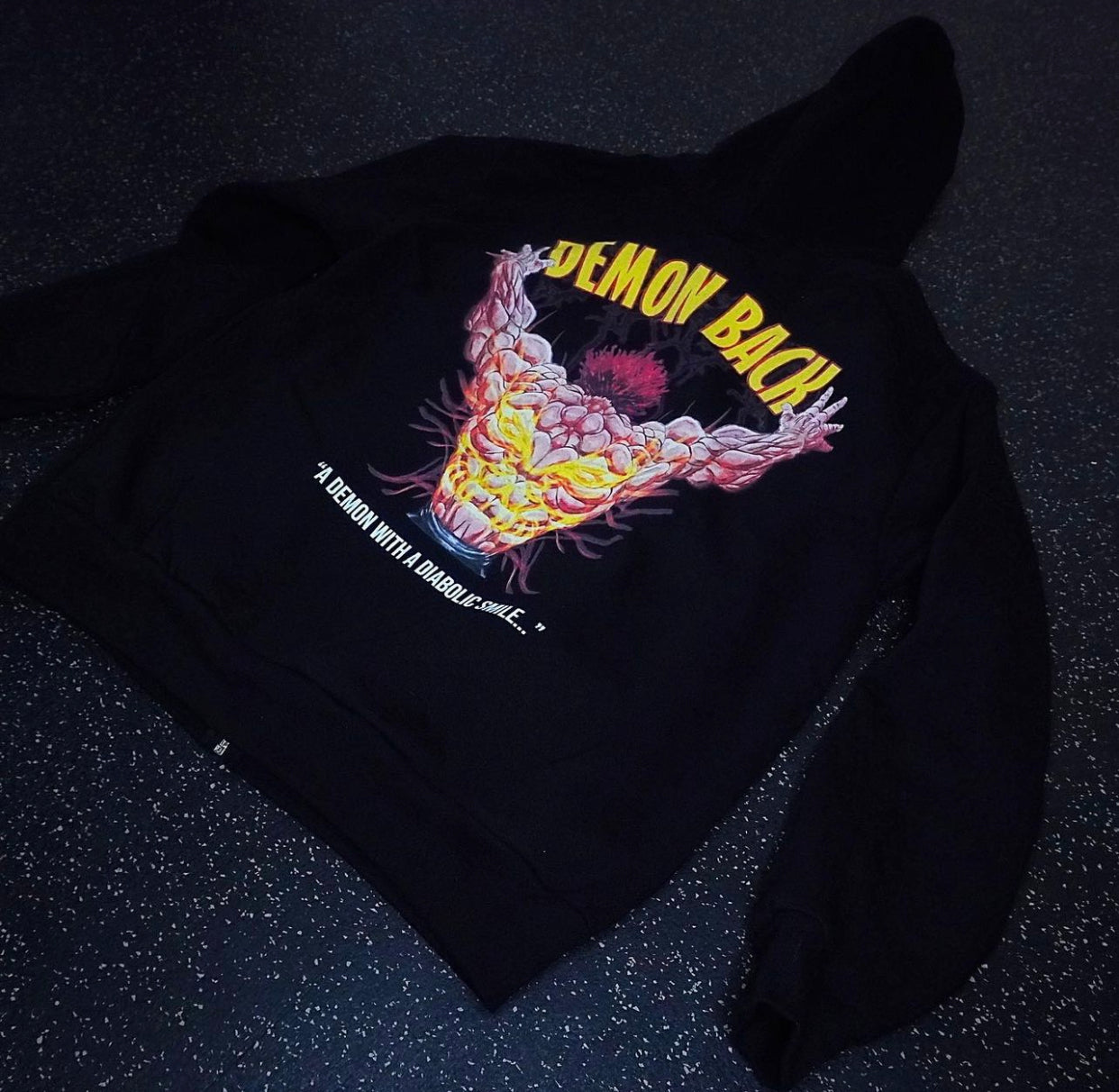 DEMON BACK Zip-Up Hoodie